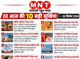 📰 आज की 10 बड़ी सुर्खियां — 20 सितंबर 2026