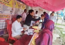 सेवा संकल्प अभियान’ के अन्तर्गत लगाया गया श्रमिक पंजीयन एवं स्वास्थ्य परीक्षण शिविर*