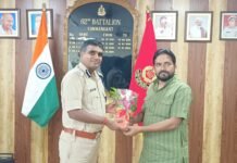 62वीं वाहिनी सशस्त्र सीमा बल, भिनगा के कार्यक्षेत्र के शहीद लेफ्टिनेंट कर्नल सुशील कुमार चौधरी के परिवार को किया गया सम्मानित