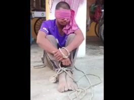 Jaunpur: चोरी के शक में नाबालिग को बांधा, आंखों पर पट्टी बांधने का वीडियो वायरल