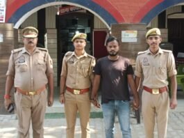 आजमगढ़ में गैंगस्टर एक्ट का वांछित गिरफ्तार, चोरी-नकबजनी और वाहन चोरी के मामलों में था आरोपी