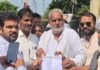 कांग्रेस ने चुनाव आयोग के खिलाफ प्रदर्शन कर इस्तीफा मांगा:बारिश से हुए नुकसान पर भी ज्ञापन, जल्द मुआवजा देने की मांग