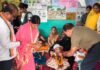 श्रावस्ती में गर्भवती महिलाओं की गोदभराई:छह माह के बच्चों का कराया अन्नप्राशन, सीएमओ ने दिए जरूरी सुझाव