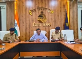 खंडवा में विसर्जन चल समारोह पर पुलिस की पैनी नजर, बॉडी वॉर्न कैमरे से होगी रिकॉर्डिंग