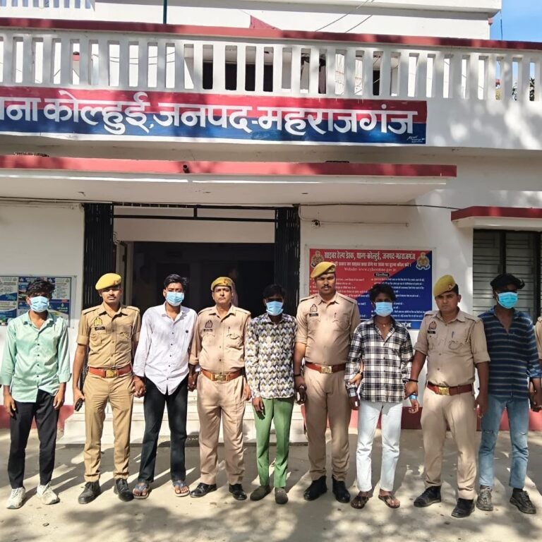 महराजगंज में सड़क पर तलवार लहराने वालों पर कार्रवाई:5 आरोपियों को किया गिरफ्तार, बाकी की तलाश जारी