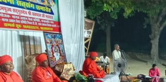 प्राथमिक विद्यालय में सद्भावना सत्संग समारोह आयोजित:लालगंज के थरौली में मानव उत्थान सेवा समिति ने कराया कार्यक्रम, श्रद्धालुओं ने सुने आध्यात्मिक विचार