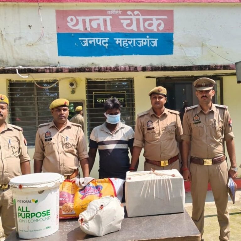 घर का टिनशेड तोड़कर चोरी करने वाला आरोपी गिरफ्तार:चौक पुलिस ने गिरफ्तार किया, दो मुकदमों से जुड़ा सामान बरामद; पहले से 4 केस दर्ज