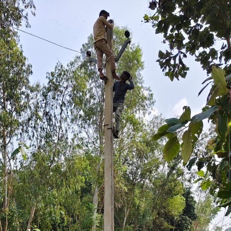 श्रावस्ती के संभारपुरवा गांव में 8 दिन से बिजली ठप:आंधी-तूफान से टूटे पोल, सप्लाई बहाल होने की उम्मीद