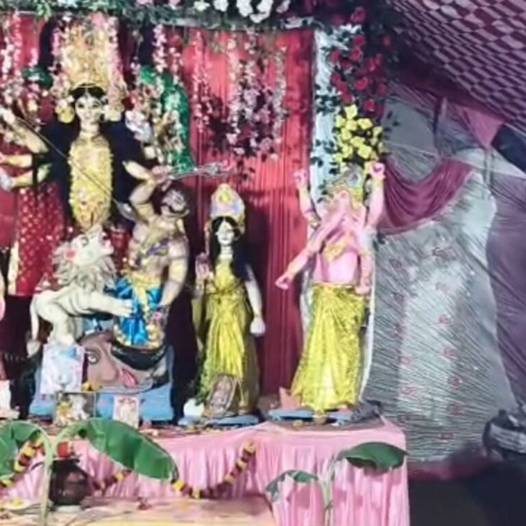 पोखरा में दुर्गा पूजा की धूम,आकर्षक पंडालों में उमड़ी भीड़:बस्ती के कप्तानगंज ब्लॉक में मां दुर्गा के दर्शन को पहुंच रहे श्रद्धालु