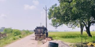 दैनिक भास्कर की खबर का असर:बलुआ-चोरथरी नहर मार्ग की सड़क मरम्मत शुरू दैनिक भास्कर की खबर का असर:बलुआ-चोरथरी नहर मार्ग की सड़क मरम्मत शुरू