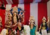 महादेवा चौराहे पर दुर्गा पूजा का आयोजन:व्यापारियों के सहयोग से सजा पंडाल महादेवा चौराहे पर दुर्गा पूजा का आयोजन:व्यापारियों के सहयोग से सजा पंडाल