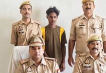 अपहरण-दुष्कर्म व पॉक्सो मामले का आरोपी गिरफ्तार:गौर पुलिस ने महुआ डाबर गेट से पकड़ा, कोर्ट में पेश किया