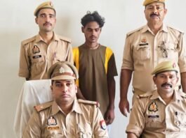 अपहरण-दुष्कर्म व पॉक्सो मामले का आरोपी गिरफ्तार:गौर पुलिस ने महुआ डाबर गेट से पकड़ा, कोर्ट में पेश किया