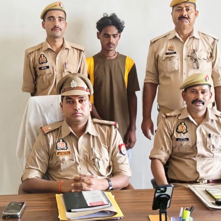 अपहरण-दुष्कर्म व पॉक्सो मामले का आरोपी गिरफ्तार:गौर पुलिस ने महुआ डाबर गेट से पकड़ा, कोर्ट में पेश किया
