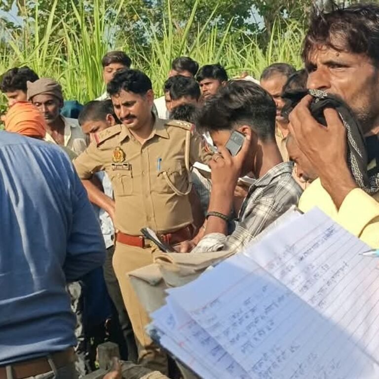 बलरामपुर में शव गन्ने के खेत के पास मिला:एक दिन पहले से लापता थे; पुलिस जांच में जुटी