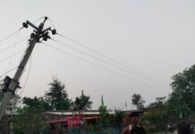 श्रावस्ती के परसोत्तमपुर गांव में 8 दिन से बिजली ठप:ट्रांसफार्मर लगा खंभा गिरने से समस्या; बच्चों की पढ़ाई पर असर, ग्रामीण परेशान