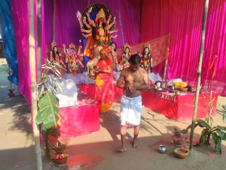 Shardiya Navratri 2026 | Shankarpur Basti Durga Puja Idol Installation