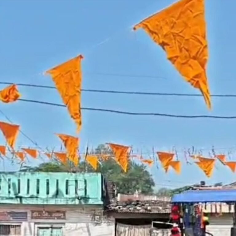 श्रावस्ती के बसभड़िया पुरैना में नवरात्र की तैयारियां:पूरे गांव को आकर्षक लाइटों से सजाया गया, बिजली की समस्या बरकरार