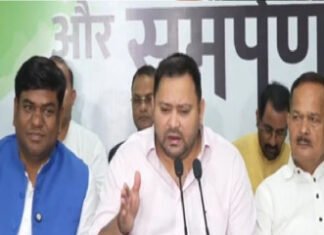 पटना में महागठबंधन की बैठक: लोकतंत्र बचाने को लेकर चरणबद्ध आंदोलन करेंगे- तेजस्वी