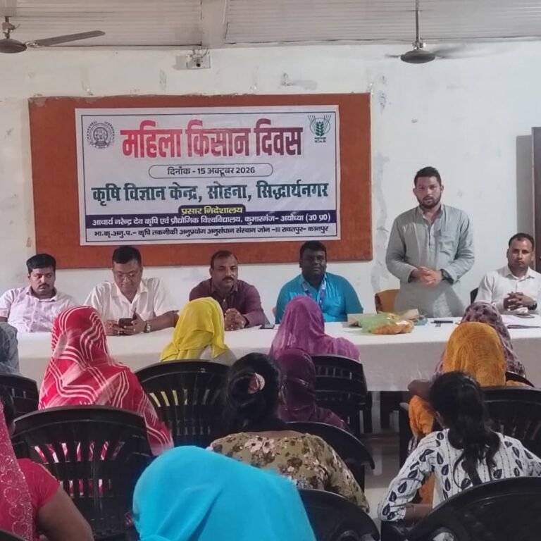 सोहना कृषि विज्ञान केंद्र में राष्ट्रीय महिला किसान दिवस मनाया:डॉ. प्रदीप कुमार ने महिला किसानों के योगदान को सराहा, दो महिलाओं को किया सम्मानित।