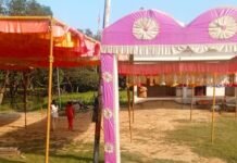 चौगाई में शारदीय नवरात्रि की तैयारियां पूरी:भव्य पंडाल सजाया गया, ग्रामीणों में उत्साह चौगाई में शारदीय नवरात्रि की तैयारियां पूरी:भव्य पंडाल सजाया गया, ग्रामीणों में उत्साह