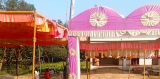 चौगाई में शारदीय नवरात्रि की तैयारियां पूरी:भव्य पंडाल सजाया गया, ग्रामीणों में उत्साह चौगाई में शारदीय नवरात्रि की तैयारियां पूरी:भव्य पंडाल सजाया गया, ग्रामीणों में उत्साह