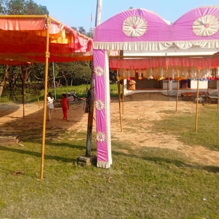 चौगाई में शारदीय नवरात्रि की तैयारियां पूरी:भव्य पंडाल सजाया गया, ग्रामीणों में उत्साह