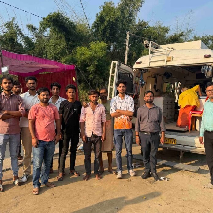 रजौली में मेडिकल कैंप में बीपी मशीन खराब:एनएचएम के तहत लगा कैंप, 20 लोगों की शुगर जांच; नारायणपुर तिवारी में लगेगा शिविर