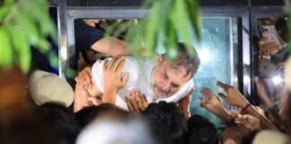 राहुल के प्रदर्शन पर एनडीए का हमला
