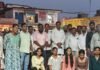 बागापार में 'नमो सेवा' कार्यक्रम, कलाकारों ने मोदी के काम:लखनऊ के कलाकारों ने नाट्य मंचन से प्रधानमंत्री के कार्यों को प्रस्तुत किया