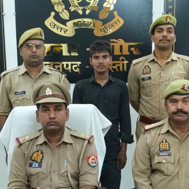 गौर में चोरी का मोबाइल,नकदी लेकर भागता आरोपी पकड़ा:पुलिस ने उमेश उर्फ विपिन को गिरफ्तार किया; 10 हजार रुपये और रियलमी फोन मिला