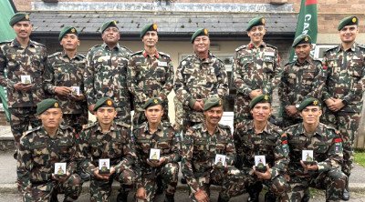 नेपाली सेना ने लगातार तीसरी बार जीता स्वर्ण