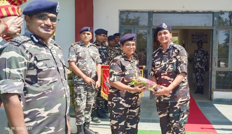 उप महानिरीक्षक (चिकित्सा) द्वारा 62वीं वाहिनी सशस्त्र सीमा बल, भिनगा का तीन दिवसीय दौरा सम्पन्न