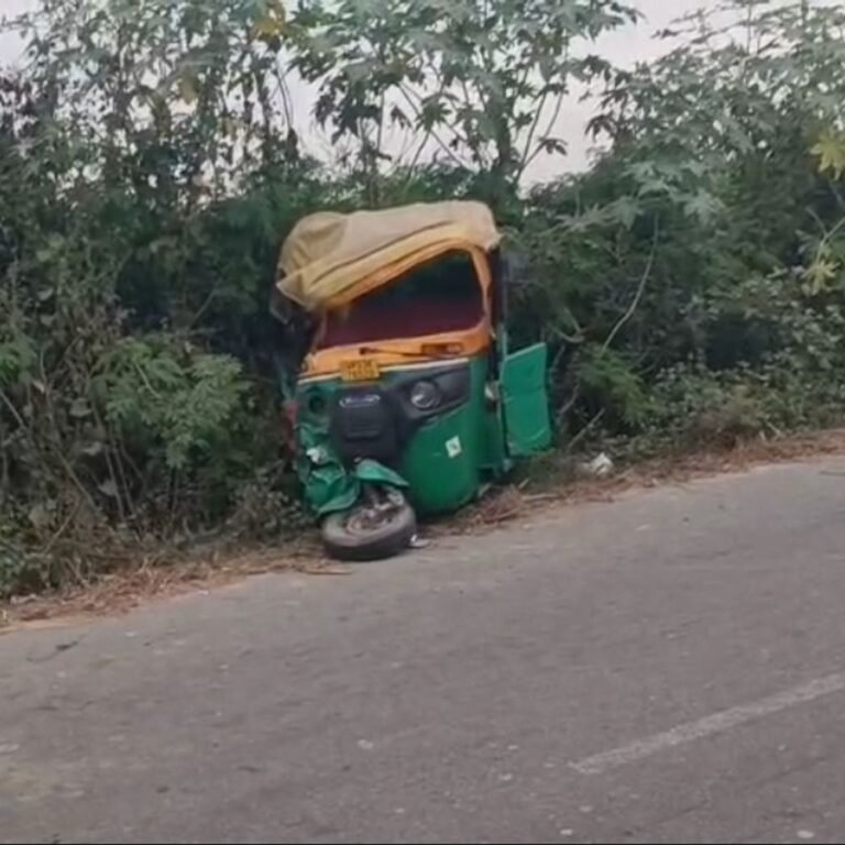 अज्ञात वाहन की टक्कर से टेंपो क्षतिग्रस्त:घुघली-सिसवा मार्ग पर चालक को हल्की चोटें, दूसरे वाहन की पहचान नहीं