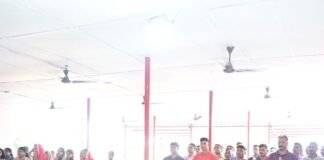 महराजगंज SSB-वाहिनी में मां दुर्गा के नौ स्वरूपों का आह्वान:कमांडेंट के मार्गदर्शन में 11 अक्टूबर को विधि-विधान से पूजा हुई महराजगंज SSB-वाहिनी में मां दुर्गा के नौ स्वरूपों का आह्वान:कमांडेंट के मार्गदर्शन में 11 अक्टूबर को विधि-विधान से पूजा हुई