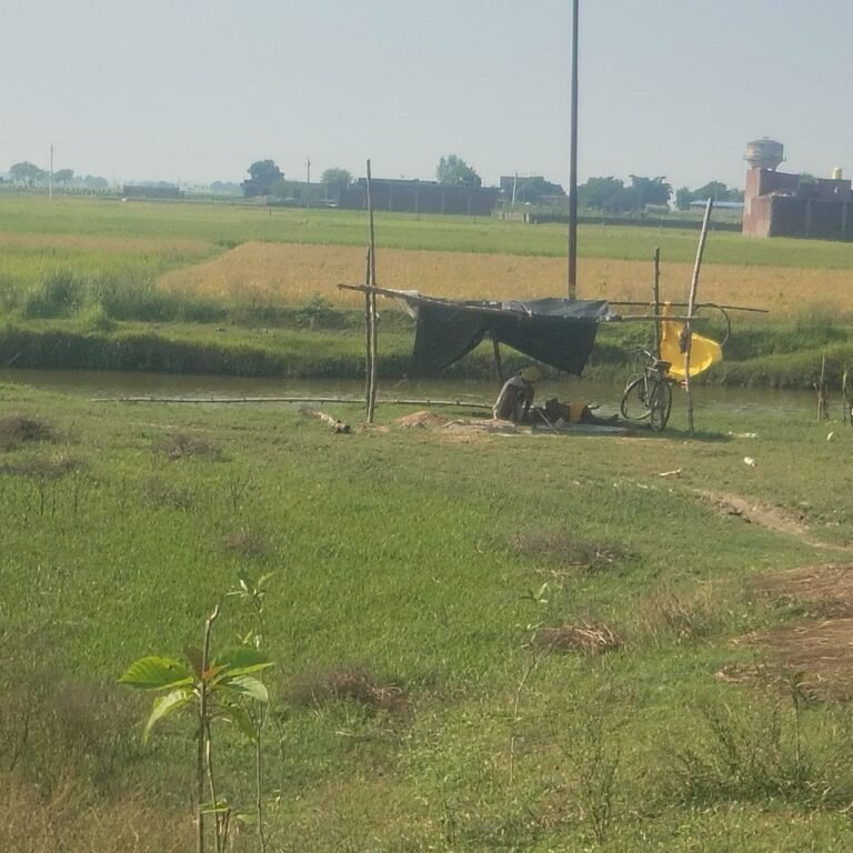 जगन्नाथपुरवा में दुर्गा विसर्जन स्थल पर झोपड़ी बनाने से विवाद:ग्रामीणों ने जांच की मांग की, आगामी दुर्गा पूजा पर असर की आशंका