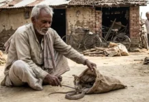 ‘लोहे की छड़ और बोरा ही सहारा’, बस्ती के ‘सर्प मित्र’ 3 बार सर्पदंश झेलने के बाद भी निभा रहे जान बचाने का फर्ज 'लोहे की छड़ और बोरा ही सहारा', बस्ती के 'सर्प मित्र' 3 बार सर्पदंश झेलने के बाद भी निभा रहे जान बचाने का फर्ज