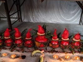 कटहरी में बनेगा राम मंदिर थीम पर दुर्गा पंडाल:56 सिर और 56 हाथों वाली माँ दुर्गा की प्रतिमा होगी मुख्य आकर्षण