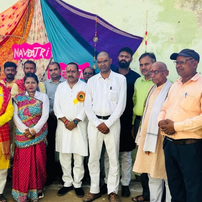 दुर्गावती देवी कॉलेज में कन्या पूजन और सांस्कृतिक कार्यक्रम:छात्र-छात्राओं ने उत्साह से लिया हिस्सा, डांडिया-गरबा में येलो हाउस जीता
