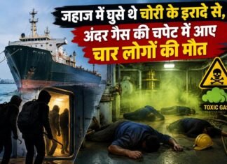 जहाज में घुसे थे चोरी के इरादे से, अंदर गैस की चपेट में आए चार लोगों की मौत