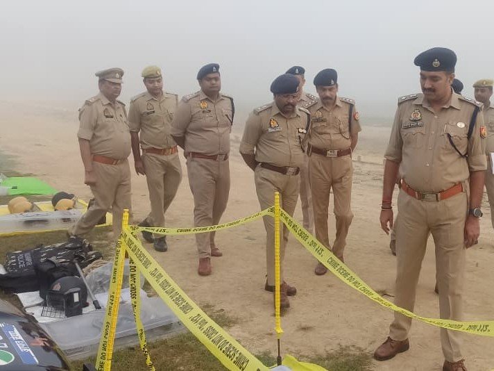 Balrampur SP Martand Prakash Singh Inspects Police Line