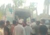 जमुनहा-बहराइच मार्ग पर बाइक ने बुजुर्ग को मारी टक्कर:हादसे में तीन लोग घायल, गंभीर बुजुर्ग बहराइच रेफर
