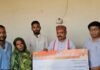 आंधी-तूफान में बिजली खंभा गिरने से व्यक्ति की मौत:दमावा में विधायक ने परिवार को 4 लाख रुपए की मदद दी