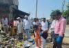 गिलौला के लक्ष्मण नगर बाजार में चला स्वच्छता अभियान:'एक दिन, एक घंटा, एक जगह' अभियान से दिया स्वच्छ श्रावस्ती का संदेश