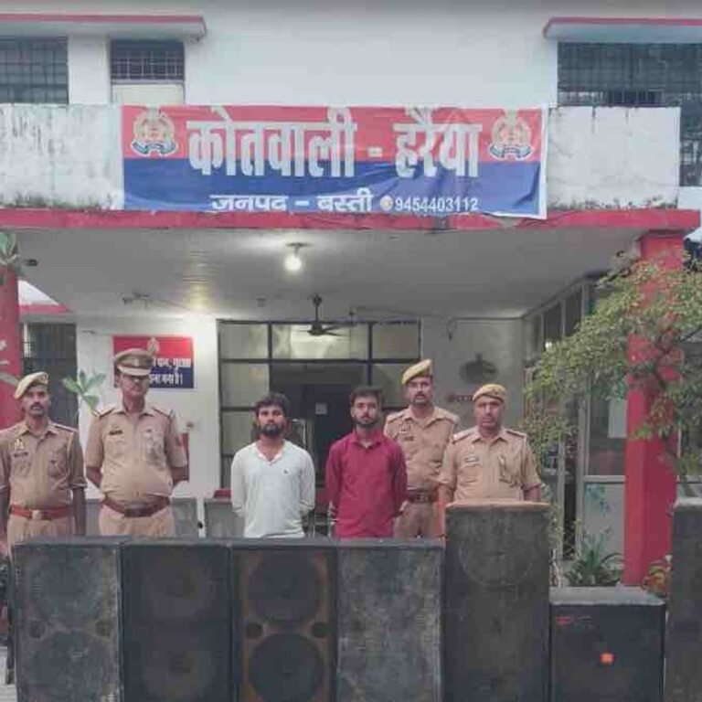 गणेश विसर्जन में तेज आवाज में डीजे बजाना पड़ा भारी:बस्ती में संचालकों पर मुकदमा, नियम तोड़ने पर फौरन एक्शन