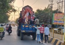 Basti News:ग्रामीण अंचल में सज गए पंडाल, दुर्गा पूजा आज से – Pandals Decked Up In Rural Areas; Durga Puja Begins Today Basti News:ग्रामीण अंचल में सज गए पंडाल, दुर्गा पूजा आज से - Pandals Decked Up In Rural Areas; Durga Puja Begins Today