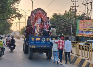 Basti News:ग्रामीण अंचल में सज गए पंडाल, दुर्गा पूजा आज से – Pandals Decked Up In Rural Areas; Durga Puja Begins Today Basti News:ग्रामीण अंचल में सज गए पंडाल, दुर्गा पूजा आज से - Pandals Decked Up In Rural Areas; Durga Puja Begins Today