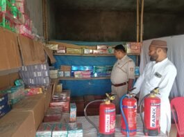 अग्नि सुरक्षा के दृष्टिगत स्थायी आतिशबाजी स्थल का निरीक्षण, दिए आवश्यक दिशा-निर्देश