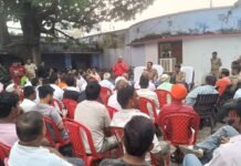 पुलिस अधीक्षक बलरामपुर के निर्देशानुसार,उपजिलाधिकारी सदर व प्रभारी नि0 थाना को0 नगर द्वारा थाना को0 नगर परिसर में प्रभारी निरीO थाना ललिया द्वारा थाना ललिया परिसर में आगामी त्योहार मां दुर्गा पूजा (नवरात्रि) व दशहरा के संबंध में पीस कमेटी की बैठक आयोजित की गई*