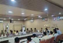 आगामी त्योहारों को शान्तिपूर्ण ढंग से सम्पन्न कराने हेतु केन्द्रीय शान्ति समिति की बैठक सम्पन्न